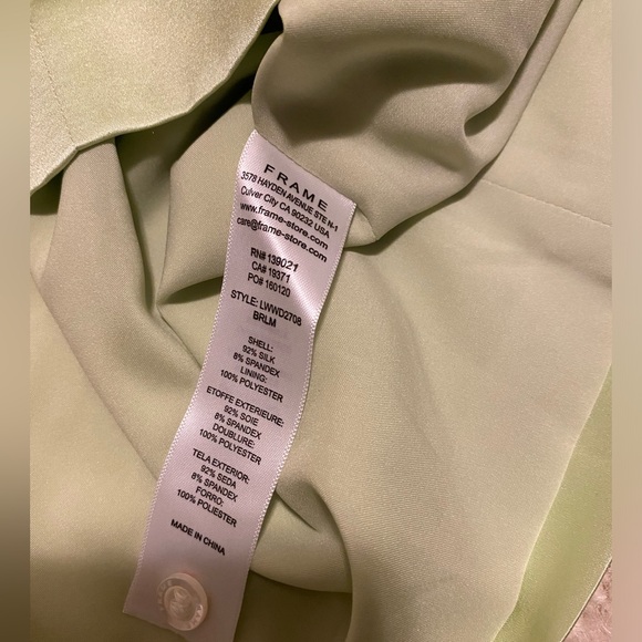 Frame Denim Bright Peridot Strong Shoulder Mini Dress - Picture 14 of 15